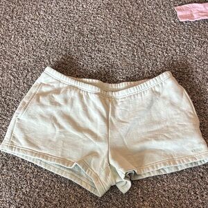 Aritzia Cream Athletic Shorts